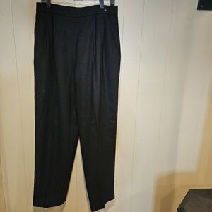 Jos A. Banks Black Tailored Lined Pants, 100% Wool, Size 16, Formal Occasions